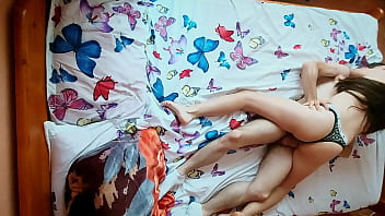 Young Couple Enjoys Romantic Sex With Each Other After College Young Couple Enjoys Romantic Sex With Each Other After College