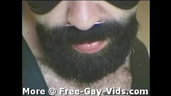 Leather Bear Jerks Off