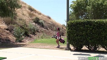Brunette Chick With Bigtits Fucked Hard After Golfing