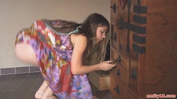 Hippie Dress On Stripping Teen Hippie Dress On Stripping Teen