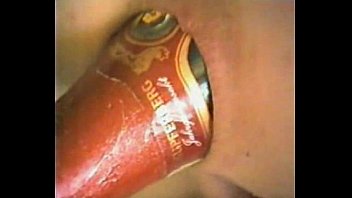 Champagne Bottle In Asshole Of Girl