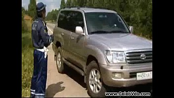 Russian Policeman And Blonde