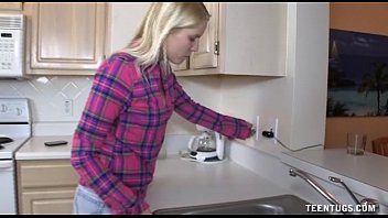 Cute Teen Handjob In The Kitchen Cute Teen Handjob In The Kitchen