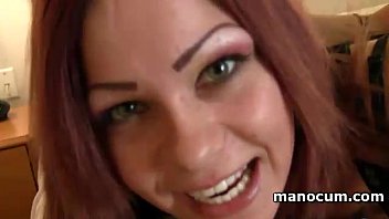 Nasty Redhead Teasing Her Breasts In POV And Giving Handjob Nasty Redhead Teasing Her Breasts In POV And Giving Handjob
