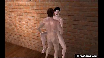 A Sexy 3D Brunette Babe Is Getting Fucked By A Big Cock