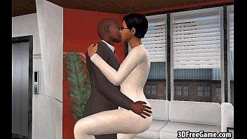 A Hot 3D Babe Gives A Footjob To A Big Black Cock A Hot 3D Babe Gives A Footjob To A Big Black Cock