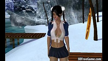 These Two Sexy Big Tit 3D Babes Are Eating Eachother Out