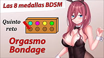 Rol JOI: Aventura Hentai 5º Medalla BDSM, Orgasmo Bondage. Rol JOI: Aventura Hentai 5º Medalla BDSM, Orgasmo Bondage.