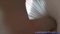 Busty Brunette Sucking Luke Hardy