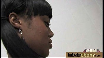 Ebony Babe Sucks Group Of White Guys 22
