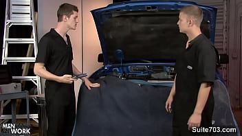 Gay Mechanics Fucking In The Garage Gay Mechanics Fucking In The Garage