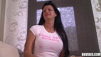 Busty Brunette German Milf Masturbating