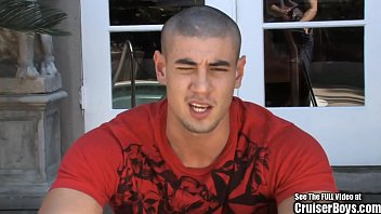 Hot Stud Beats Off Outside For You Boys