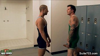 Horny Jocks Fuck In 3some In Locker Room Horny Jocks Fuck In 3some In Locker Room