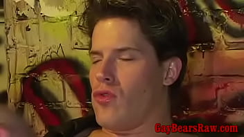Mature Gaybear Enjoys A Hung Guy