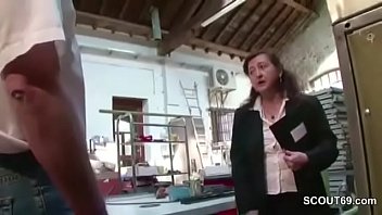 German MILF Mom In Stockings Seduce To Fuck Public
