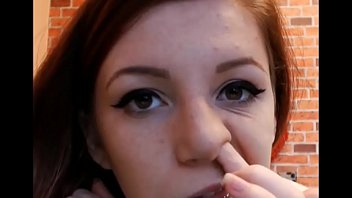 Hot Beautiful Girl Picking Her Nose