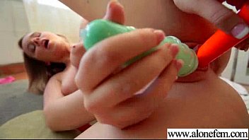 (alexis Adams) Teen Lonely Girl Play With Things As Sex Toys Vid-01