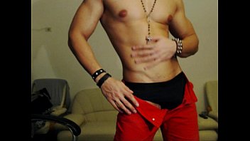 Muscle Stud Naked Jerk And Pose