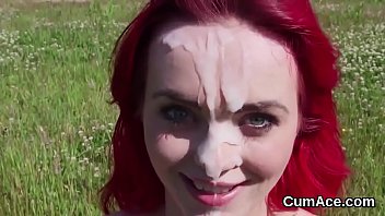 Unusual Bombshell Gets Cum Shot On Her Face Swallowing All The Cum Unusual Bombshell Gets Cum Shot On Her Face Swallowing All The Cum