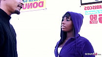Black Ebony College Girl Mahlia Milian Talk To Casting Fuck On Street